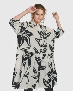 Women Alembika Tops & Tunics<Botanica Oversized Babydoll Top, Lilly