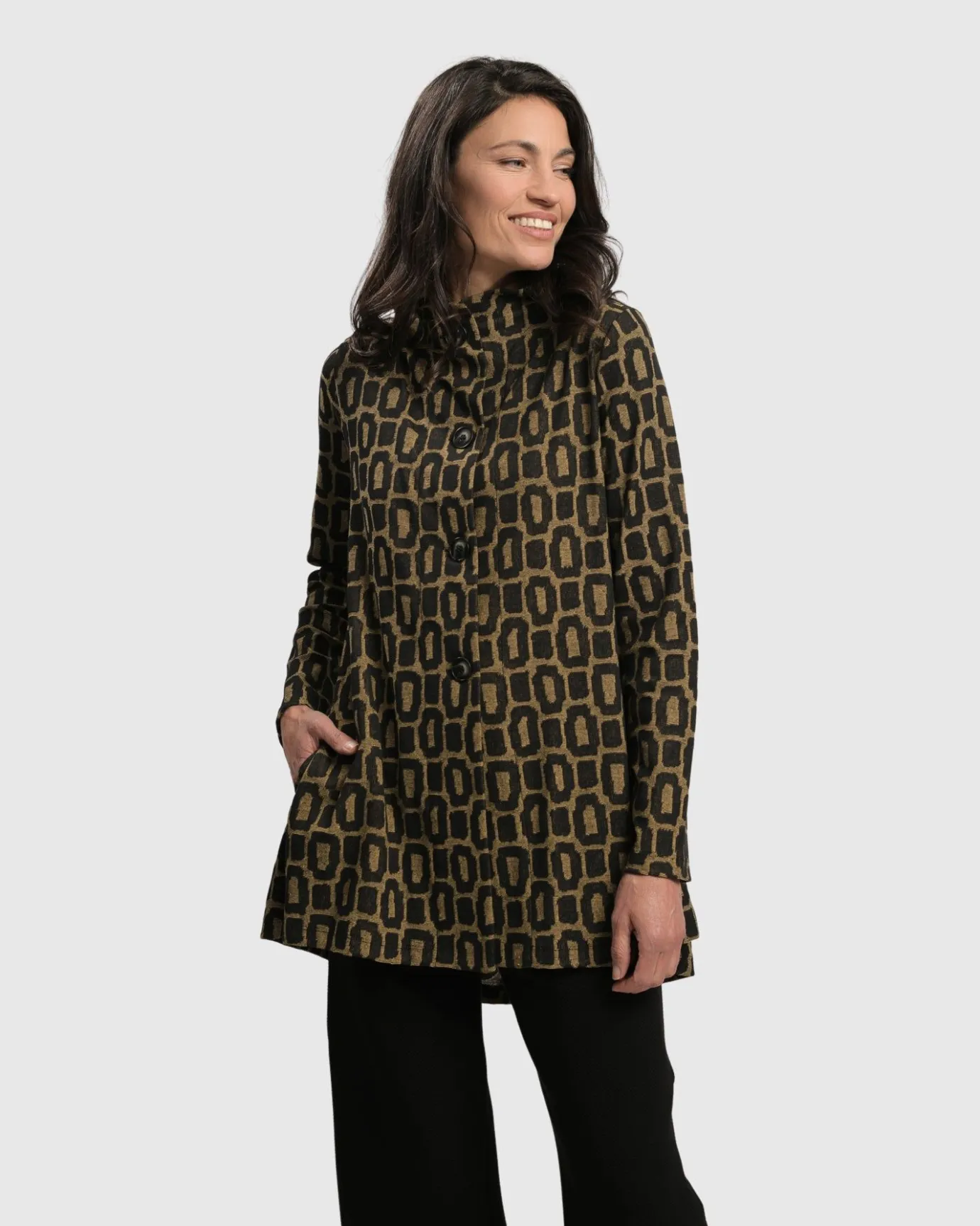 Women Alembika Jackets<Boutique Swing Jacket, Ochre