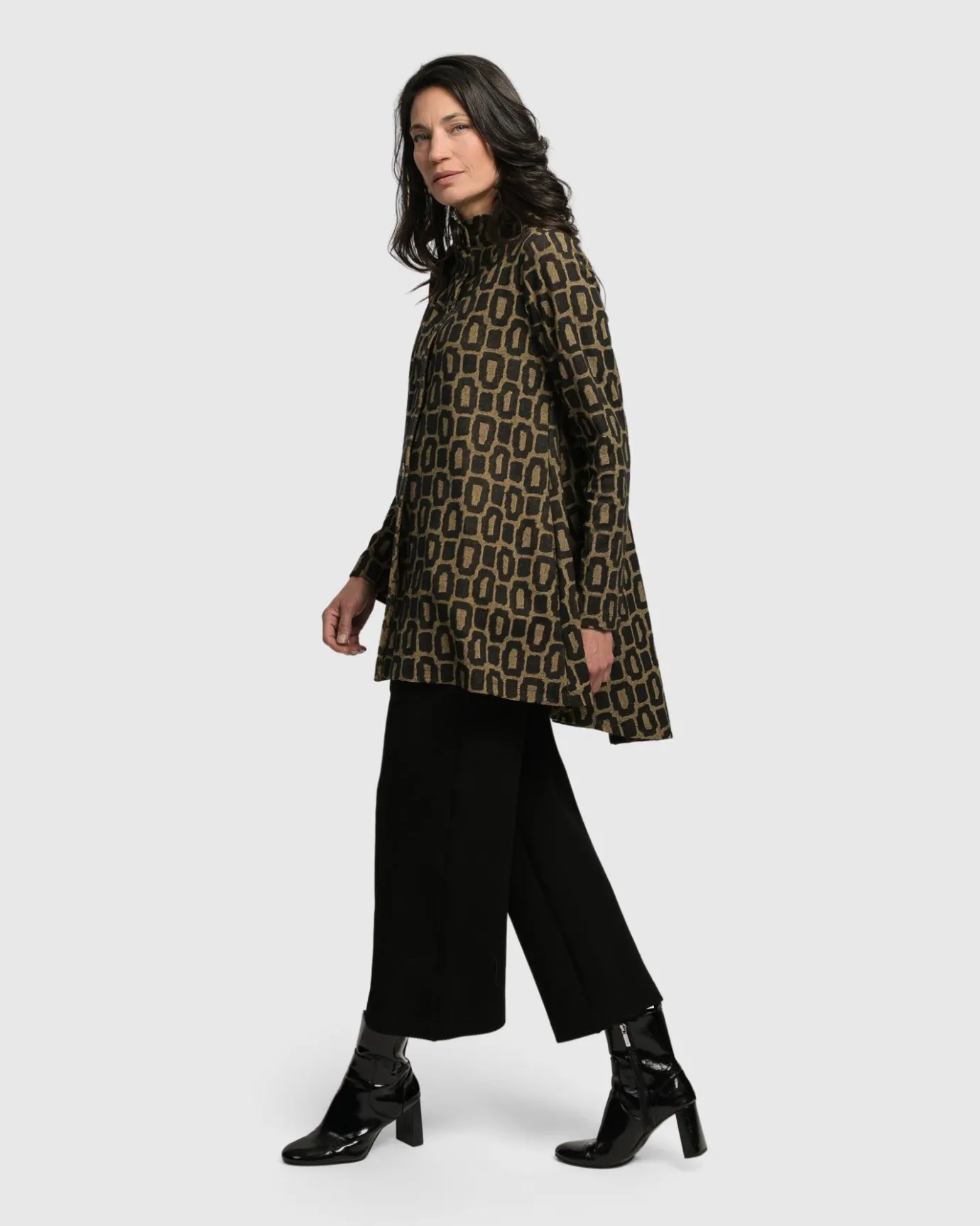 Women Alembika Jackets<Boutique Swing Jacket, Ochre