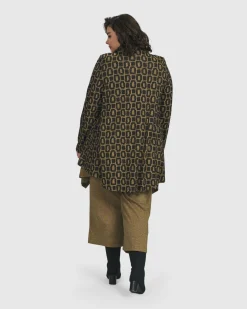 Women Alembika Jackets<Boutique Swing Jacket, Ochre