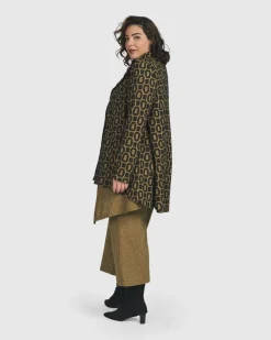 Women Alembika Jackets<Boutique Swing Jacket, Ochre