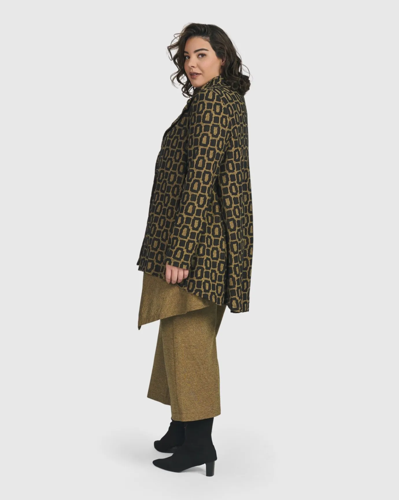 Women Alembika Jackets<Boutique Swing Jacket, Ochre