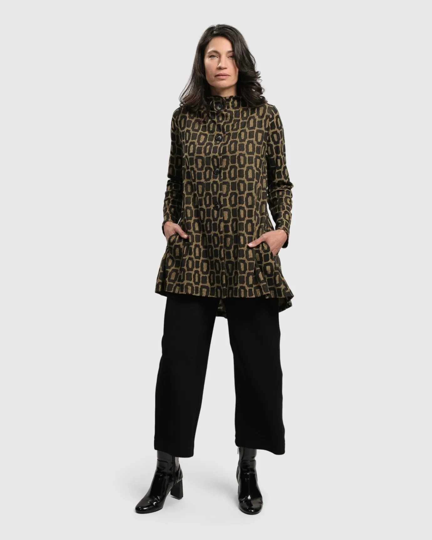 Women Alembika Jackets<Boutique Swing Jacket, Ochre
