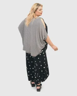 Women Alembika Tops & Tunics<Boxy Dolman Cutout Top, Squares