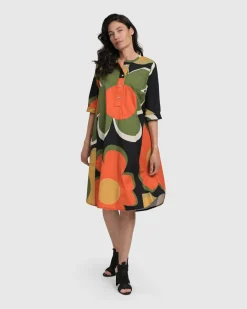 Women Alembika Plus<Brenda Oversized Shirt Dress, Floral