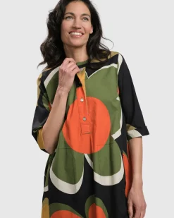 Women Alembika Plus<Brenda Oversized Shirt Dress, Floral