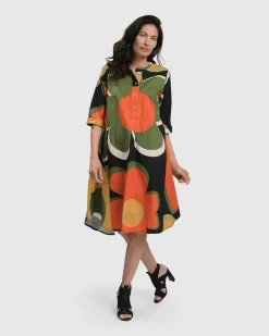 Women Alembika Dresses<Brenda Oversized Shirt Dress, Floral
