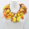 Women Alembika Accessories<Butterflies Necklace, Yellow & Orange