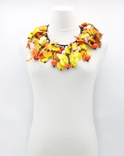 Women Alembika Accessories<Butterflies Necklace, Yellow & Orange