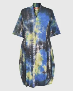 Women Alembika Dresses<Carla Cocoon Midi Dress, Tie Dye