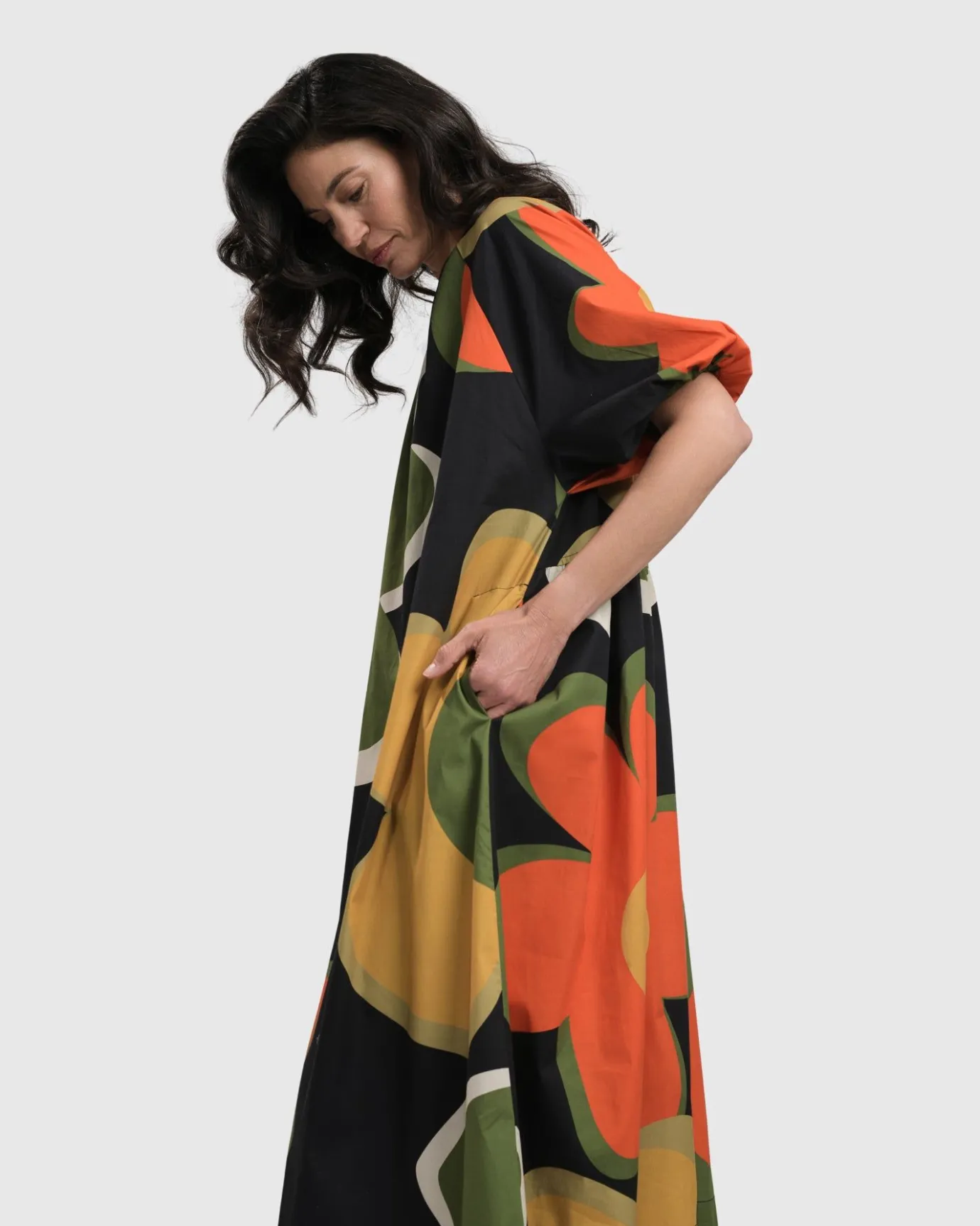 Women Alembika Plus<Carol Muumuu Dress, Floral