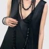 Women Alembika Accessories<Catania Bead Necklace, Black