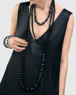 Women Alembika Accessories<Catania Bead Necklace, Black