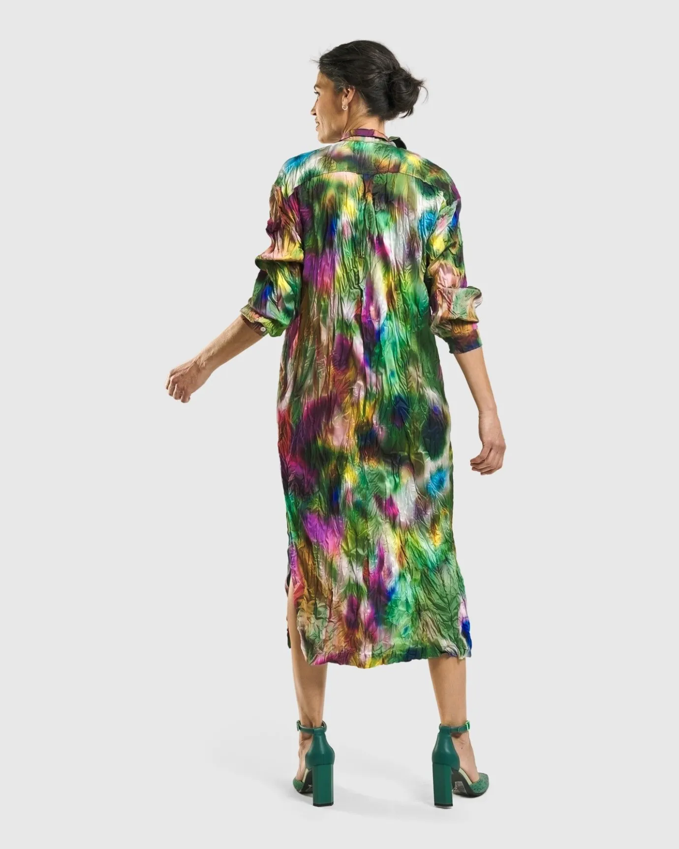 Women Alembika Dresses<Celestia Crinkle Dress, Watercolor