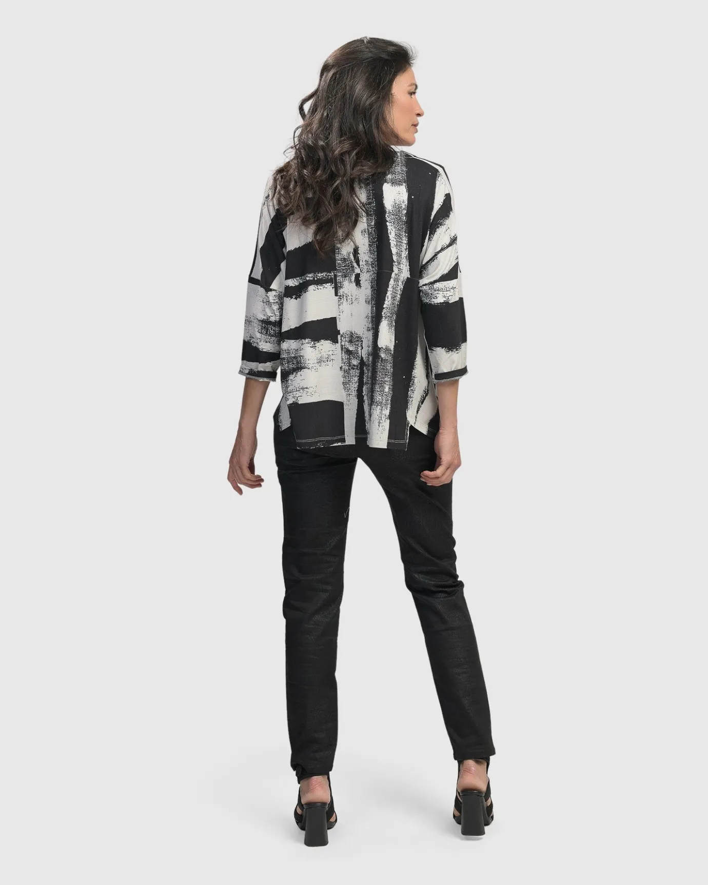 Women Alembika Tops & Tunics<Charisma, Cutaway Boxy Top, Grunge