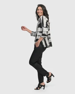 Women Alembika Tops & Tunics<Charisma, Cutaway Boxy Top, Grunge