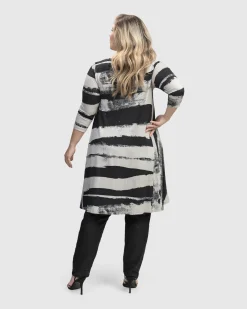 Women Alembika Plus<Charisma Swing Hi-Lo Tunic Top, Grunge