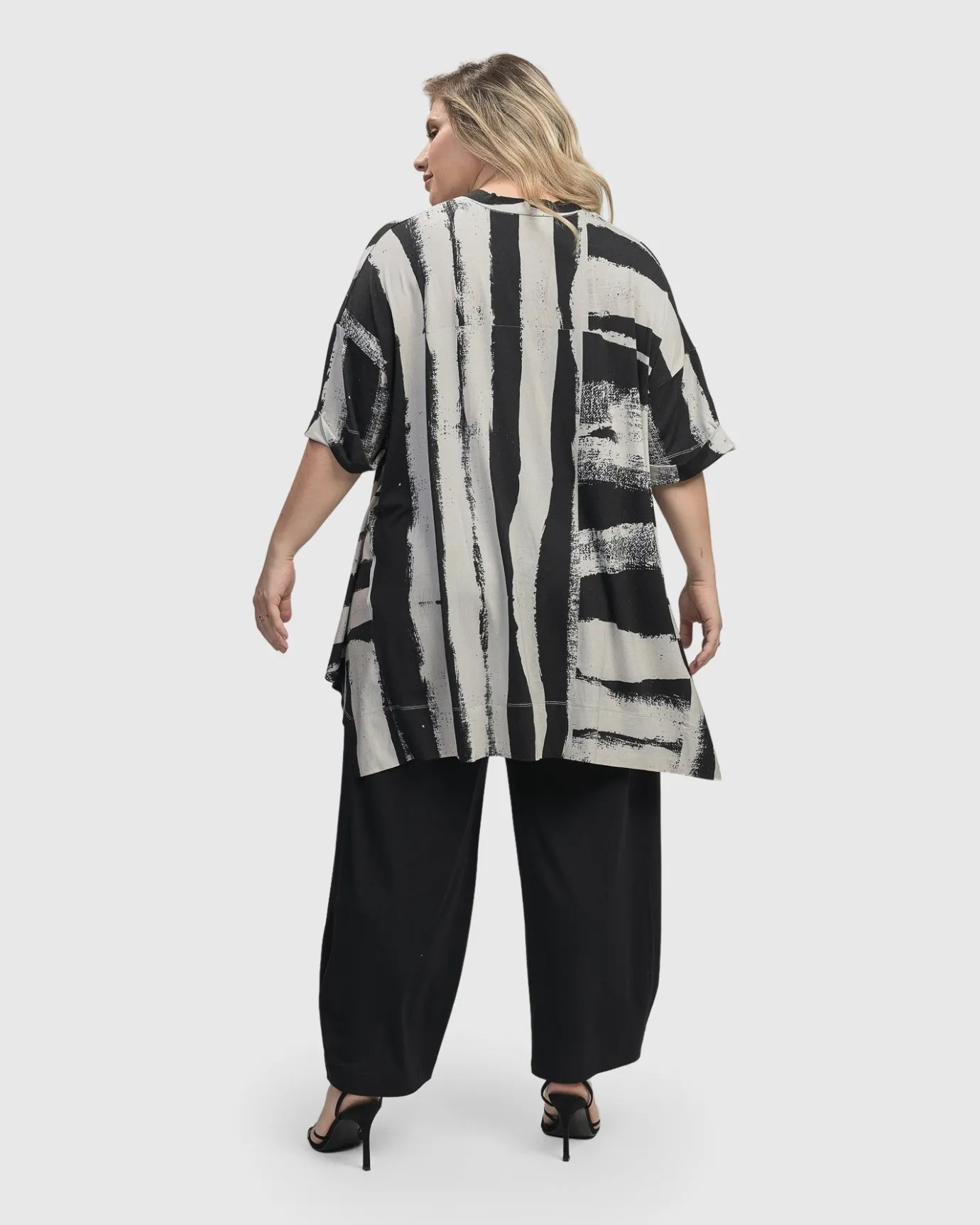Women Alembika Plus<Charisma V Neck Hi-Lo Trapeze Top, Grunge