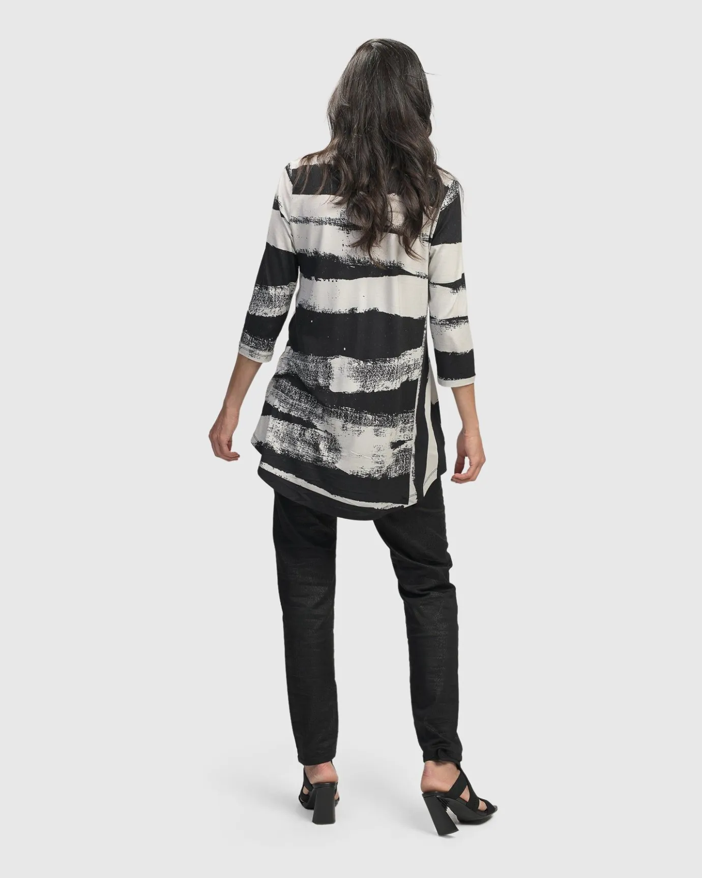 Women Alembika Tops & Tunics<Charisma V Neck Tunic Top, Grunge