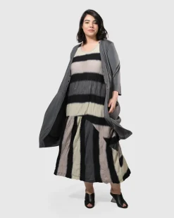 Women Alembika Plus<Charlie Crinkle Tank Dress, Stripe