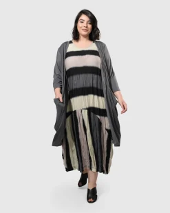 Women Alembika Dresses<Charlie Crinkle Tank Dress, Stripe
