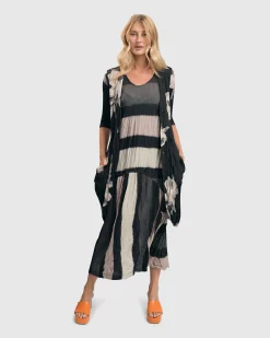 Women Alembika Dresses<Charlie Crinkle Tank Dress, Stripe