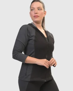 Women Alembika Jackets<Chi Contour Hooded Zip Jacket, Mix