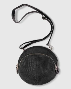 Women Alembika Accessories<Circle Canteen Bag, Black