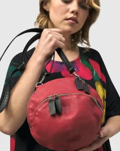 Women Alembika Bags & Pouches<Circle Canteen Bag, Vermillion