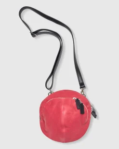 Women Alembika Bags & Pouches<Circle Canteen Bag, Vermillion