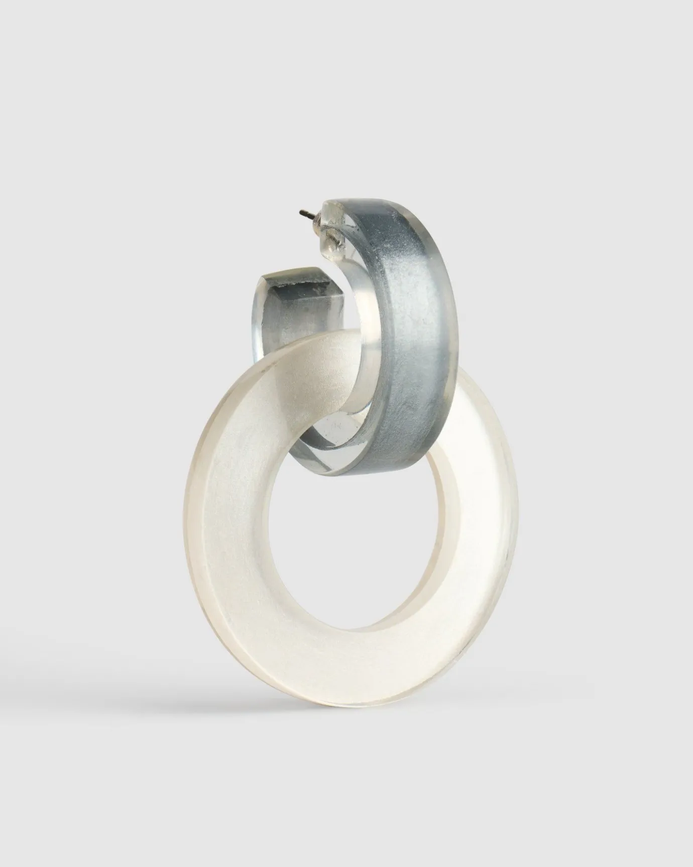 Women Alembika Accessories<Circle Duet Earrings, Frost