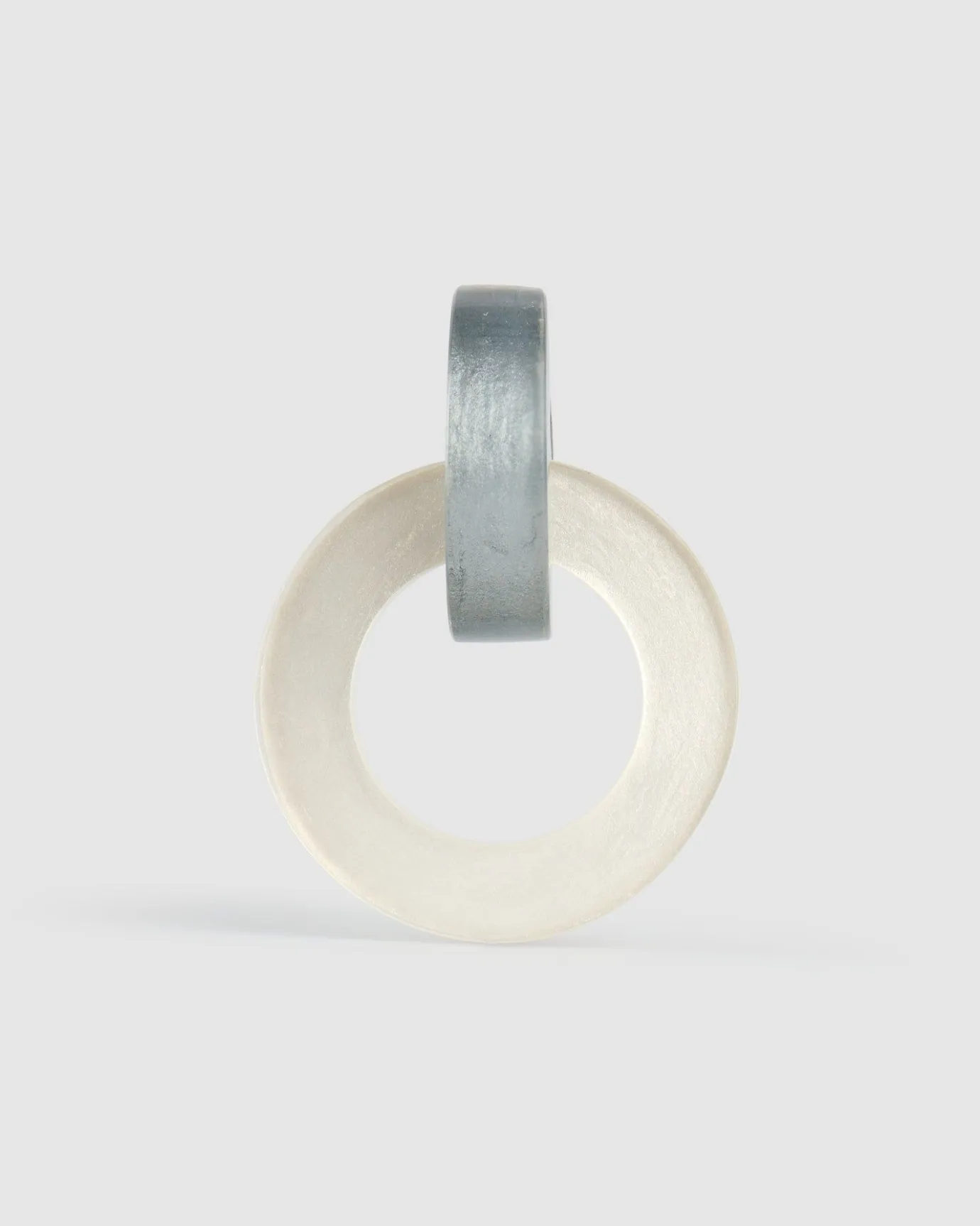 Women Alembika Accessories<Circle Duet Earrings, Frost