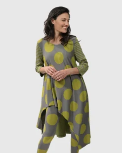 Women Alembika Tops & Tunics<City Sizzle Swing Tunic Top, Lime