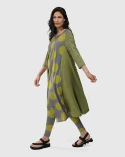 Women Alembika Plus<City Sizzle Swing Tunic Top, Lime