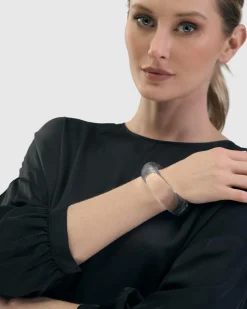 Women Alembika Accessories<Clarity Bangle Bracelet, Clear