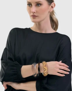 Women Alembika Accessories<Clarity Bangle Bracelet, Clear