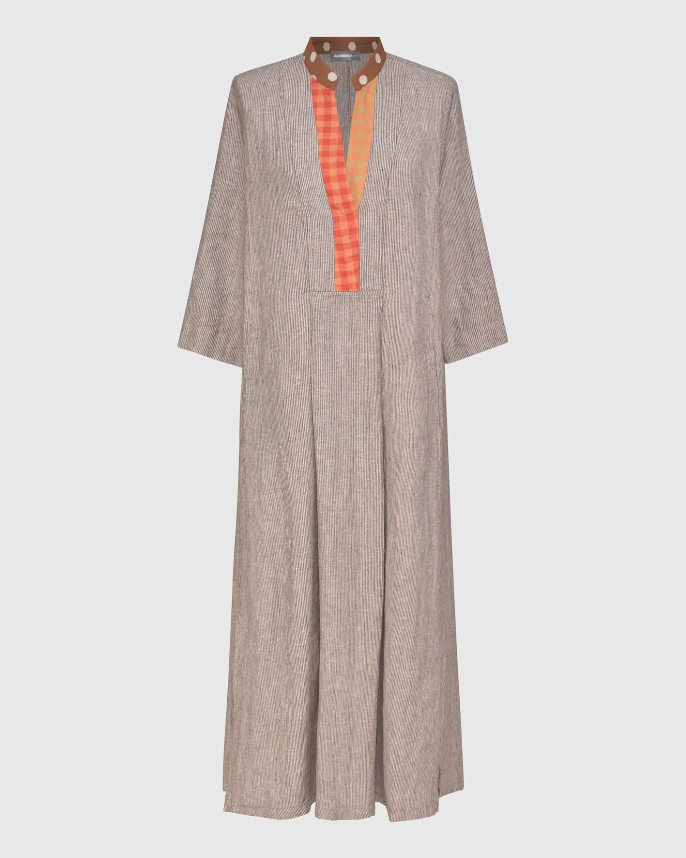 Women Alembika Dresses<Cool Breeze Linen Maxi Dress, Ecru