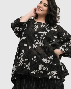 Women Alembika Tops & Tunics<Cultured Club Hi Lo Top, Leaves