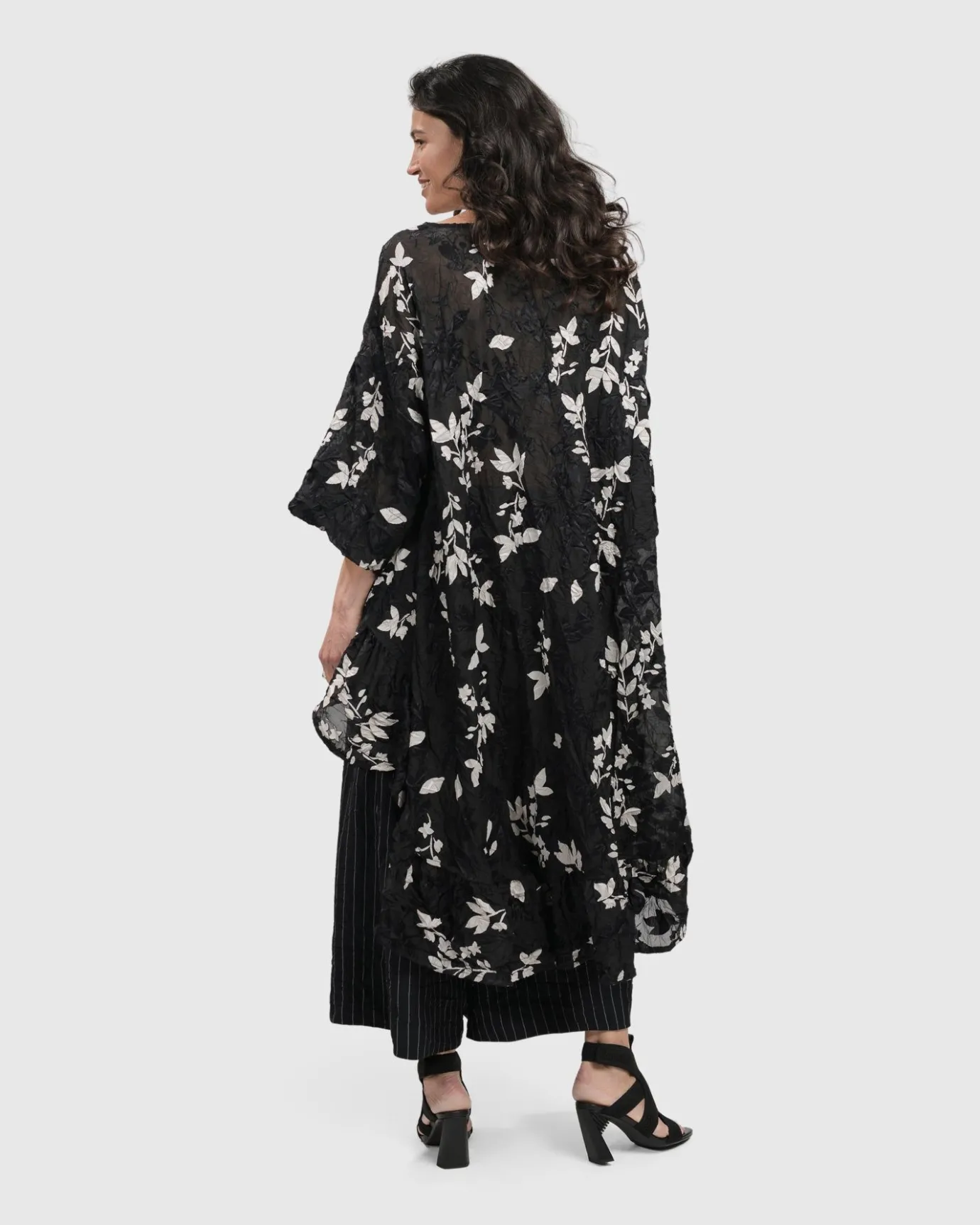 Women Alembika Plus<Cultured Club Hi Lo Top, Leaves