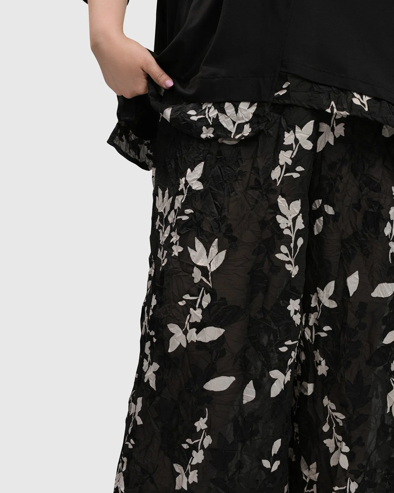 Women Alembika Plus<Cultured Club Palazzo Pants, Leaves
