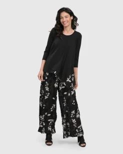 Women Alembika Plus<Cultured Club Palazzo Pants, Leaves