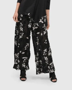 Women Alembika Pants & Skirts<Cultured Club Palazzo Pants, Leaves