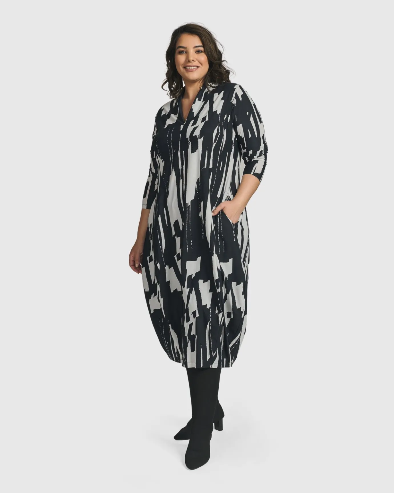 Women Alembika Plus<Cyber Cocoon Dress, Brush