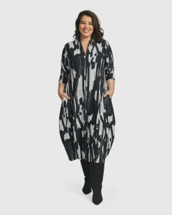 Women Alembika Plus<Cyber Cocoon Dress, Brush