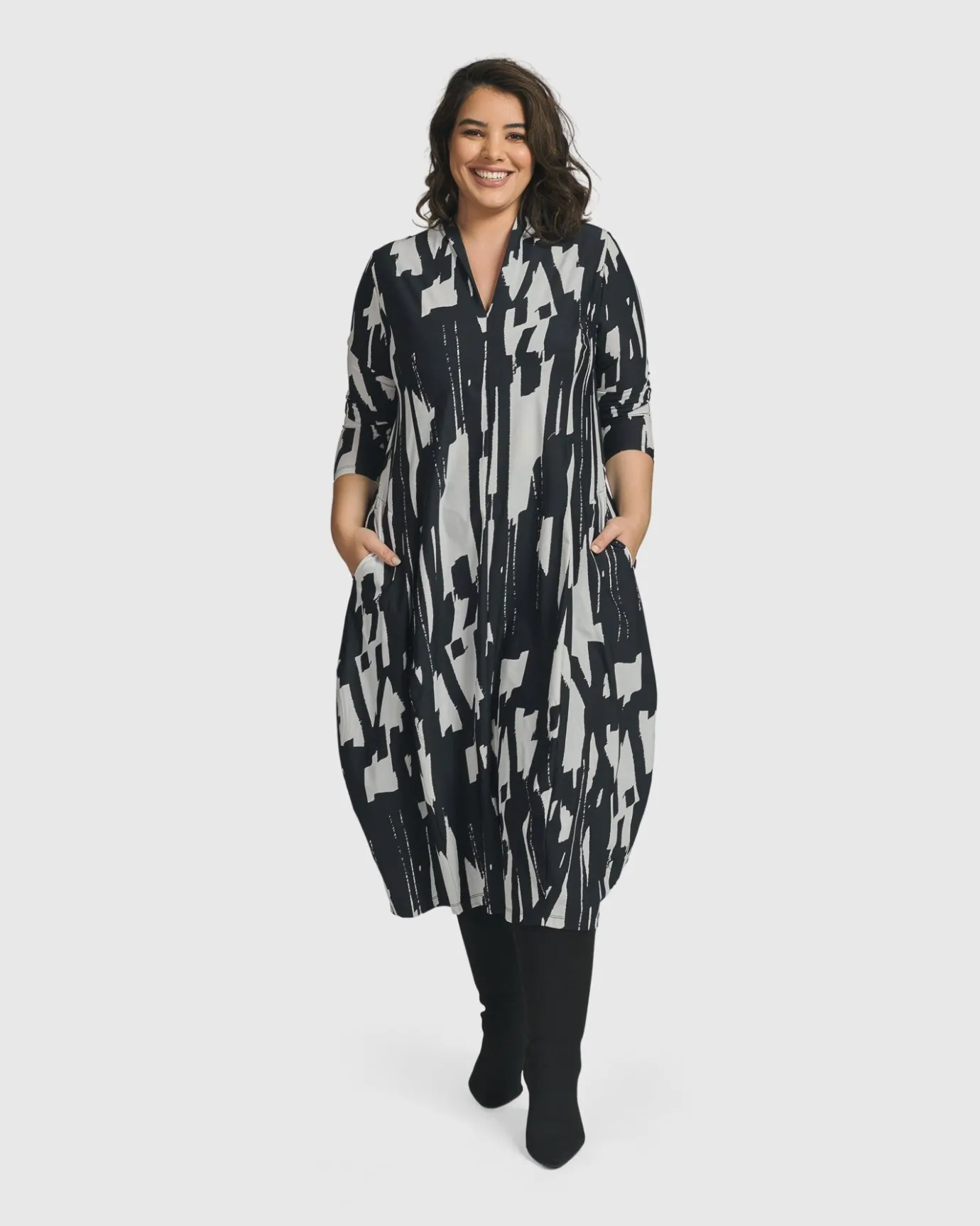 Women Alembika Plus<Cyber Cocoon Dress, Brush