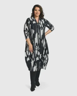 Women Alembika Dresses<Cyber Cocoon Dress, Brush