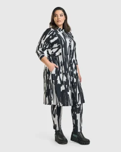 Women Alembika Jackets<Cyber Shirt Dress, Brush