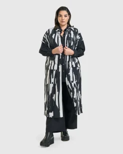 Women Alembika Jackets<Cyber Short Sleeve Duster, Brush