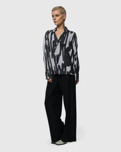 Women Alembika Tops & Tunics<Cyber V-Neck Pullover Top, Brush