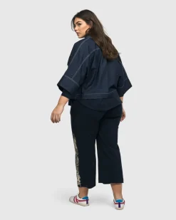 Women Alembika Jackets<Dallas Cropped Shirt Jacket, Denim
